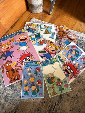 Vintage 90s Rugrats Static Clings Window Decorations Nickelodeon